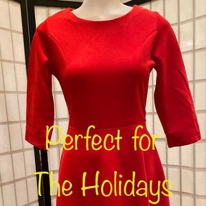 Fashion Mia Simple red dress